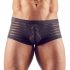 Transparente, gestreifte Boxershorts (schwarz) 