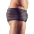 Transparente, gestreifte Boxershorts (schwarz)  - M