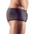 Transparente, gestreifte Boxershorts (schwarz)  - M