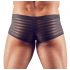 Transparente, gestreifte Boxershorts (schwarz)  - XL