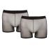 Svenjoyment - Transparente Boxershorts-Set - Schwarz (2-teilig) S-L