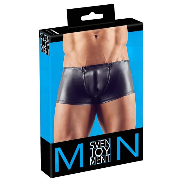 Svenjoyment - Doppel-Reißverschluss-Boxershorts (Schwarz) 