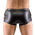 Svenjoyment - Seitlich korsettierte, matte Männer Boxershorts (Schwarz)  - M