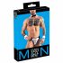 Svenjoyment - Männer Kellner Tanga Kostüm Set (Schwarz-Weiß) 