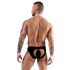 Svenjoyment - Herren-Kellner-Tanga-Set in Schwarz-Weiß - M