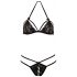 Cottelli - Offenes Spitzen-Set (schwarz)  - M