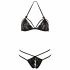 Cottelli - Offenes Spitzen-Set (schwarz)  - M