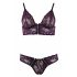 Cottelli - Blumige, Spitzen-BH-Set (lila) 