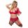 Cottelli Plus Size - anpassbares Dessous-Duo (rot) 