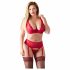 Cottelli Plus Size - anpassbares Dessous-Duo (rot)  - 95D/2XL