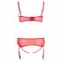 Cottelli Plus Size - anpassbares Dessous-Duo (rot)  - 95D/2XL