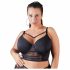 /Cottelli Plus Size - Träger-Spitzen-BH (schwarz) 