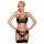 Obsessive 818-SEG-1 - Strassz- und Spitzendessous-Set (Schwarz)