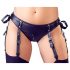 Cottelli Bondage - Glänzendes Push-up-Set mit Handschellen (Schwarz)  - M