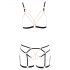 Cottelli - Kettenhalsband-Set - 2-teilig (schwarz) - M