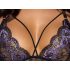 Cottelli - 3-teiliges Spitzen-Set (schwarz-violett) - L