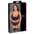 Cottelli Plus Size - BH-Set mit Strapsen (schwarz-rot)