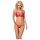 Obsessive 838-SET-3 - Trägerloser Spitzen-BH-Set (rot)  - L/XL