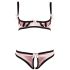 Cottelli - Gestreiftes Push-up-Set 