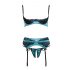 Cottelli - Jade - exklusives Push-Up-Set (grün)  - 90B/XL