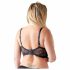 Cottelli Plus Size - Träger, Ring-BH (schwarz)  - 90D