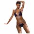 Obsessive Balitta - glänzender Bikini mit Halsband (lila)  - M