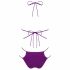 Obsessive Balitta - glänzender Bikini mit Halsband (lila)  - M