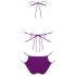 Obsessive Balitta - glänzender Bikini mit Halsband (lila)  - M