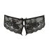 Cottelli - Offene Spitzen-Damenpanty mit Schleife (Schwarz) - L