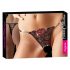 Cottelli - Offener Tanga mit Rosenmotiv  - M/L