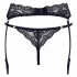 Cottelli - Spitzenstrumpfhalter mit Tanga (Schwarz)  - M