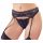 Cottelli - Spitzenstrumpfhalter mit Tanga (Schwarz)  - L