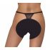 Cottelli - Luxus, bestickter Lilien-Tanga (schwarz-weiß) - M/L