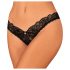 Obsessive Donna Dream - Spitzen-String ouvert (schwarz)