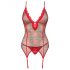 Obsessive Jollymore - Weihnachts-Lingerie-Set - M/L