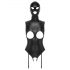 Bad Kitty - Offenherziger Body mit Maske (Schwarz) - L