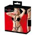 Bad Kitty - Strass-besetzter Ring Riemen Body - Schwarz (S-L) 