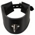 Bad Kitty - Lederimitat Halsband mit Ring (Schwarz) 