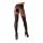 Cottelli - extravagante, offene Strumpfhose (schwarz)  - 5(XL)