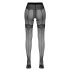 Cottelli - exklusive Muster, offene Strumpfhose (schwarz)  - 3