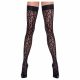 Cottelli Legwear - Leopardenmuster Strümpfe (Schwarz) 