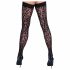 Cottelli Legwear - Leopardenmuster Strümpfe (Schwarz)  - 3