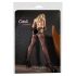 Cottelli - Wellenmuster Sex-Strumpfhose (schwarz)  - M