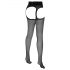 Cottelli - Sexstrumpfhose mit Spitzenbund (schwarz)  - 3