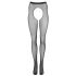 Cottelli Legwear - Offene, glitzernde Netzstrumpfhose - Schwarz (S-L) 