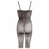 / NO:XQSE - Seitlich gemustertes Catsuit - schwarz  - L/XL