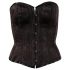 Cottelli - besticktes Party-Korsett (schwarz)  - XL