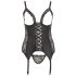 Cottelli Plus Size - verstellbares Strumpfhalter-Oberteil (schwarz) 