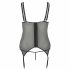 Cottelli Plus Size - verstellbares Strumpfhalter-Oberteil (schwarz) 