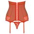 Obsessive 838-COR-3 - Halsband-Top mit Tanga (rot) 